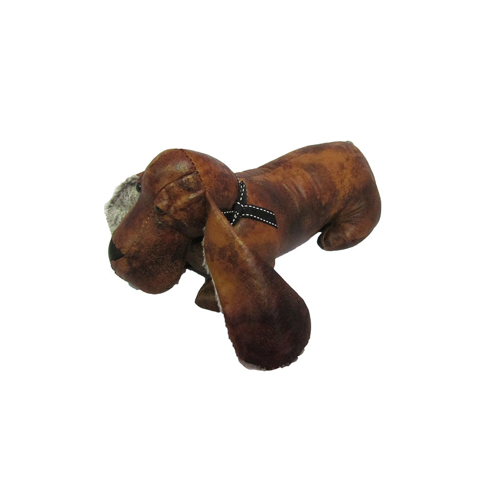 Dachshund playing on sale with door stopper