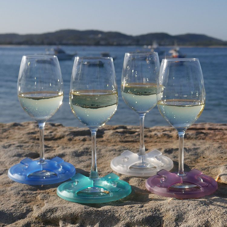 Beach wine glass holder sale