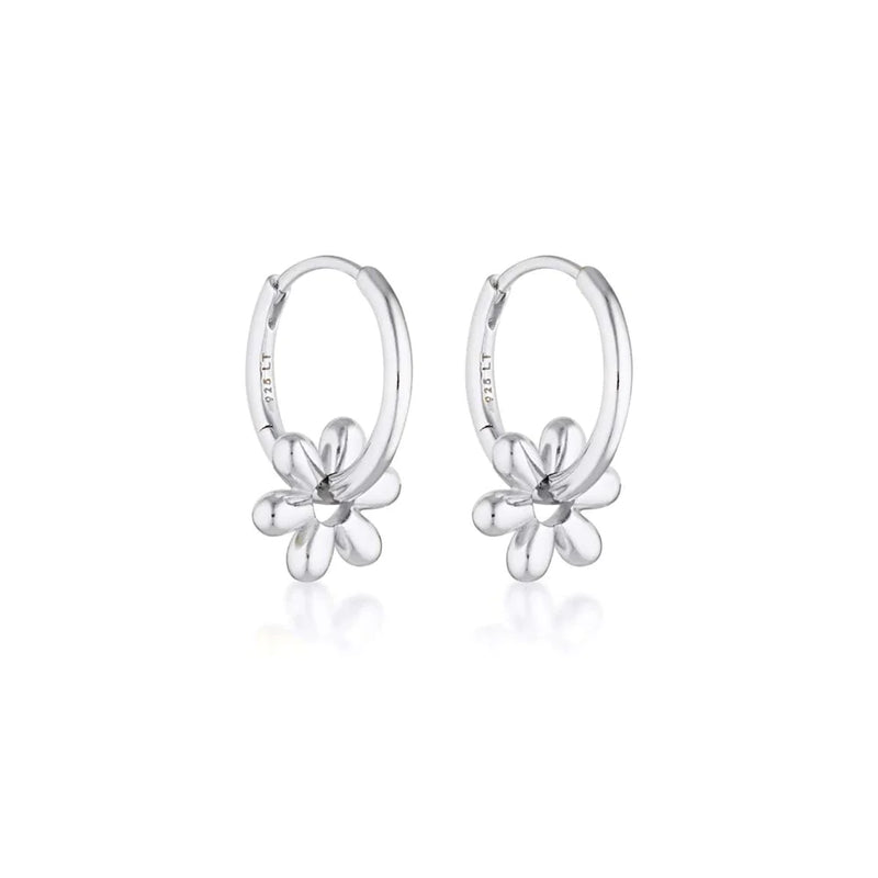 Daisy Huggie  Hoop Earrings