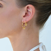 Daisy Huggie  Hoop Earrings