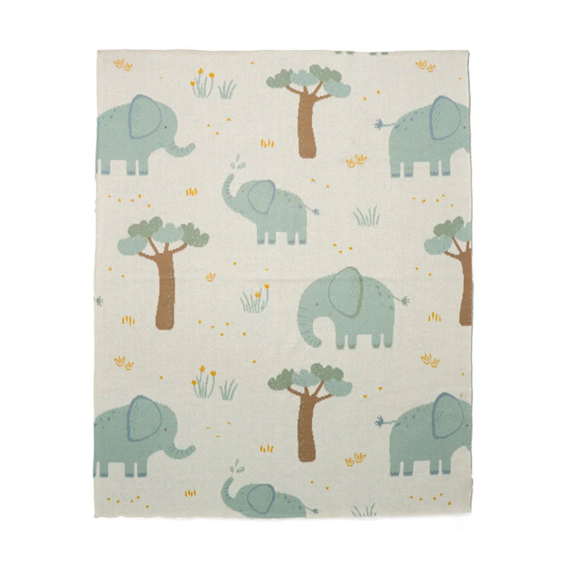 Enni Elephants Baby Blanket