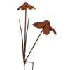 Duo Daisy Rust Flower Stake