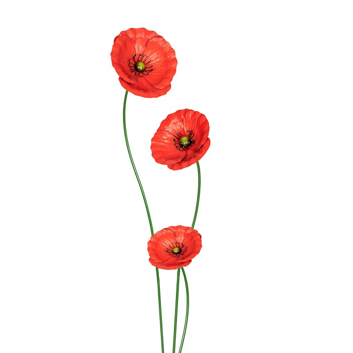 Stake Poppy Red