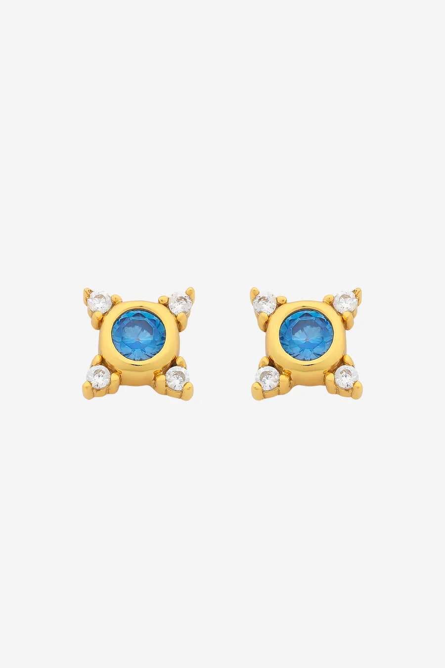 Lauren Soft Gold Aqua Stud