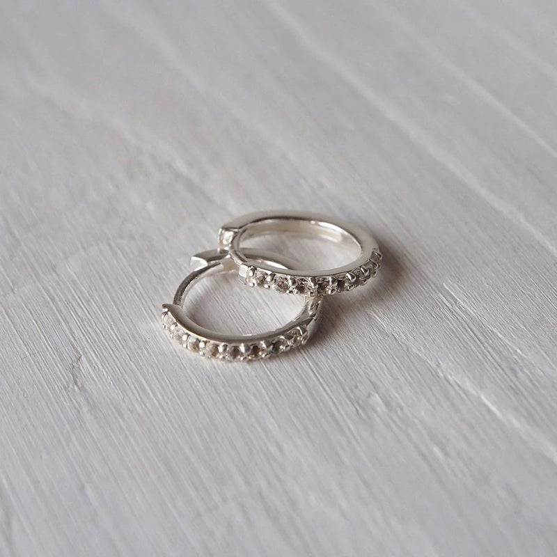 13mm Huggies | Sterling Silver