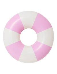 Tube Pool Ring | Bubblegum Pink Stripe