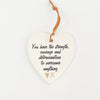 Ceramic Heart with Quote