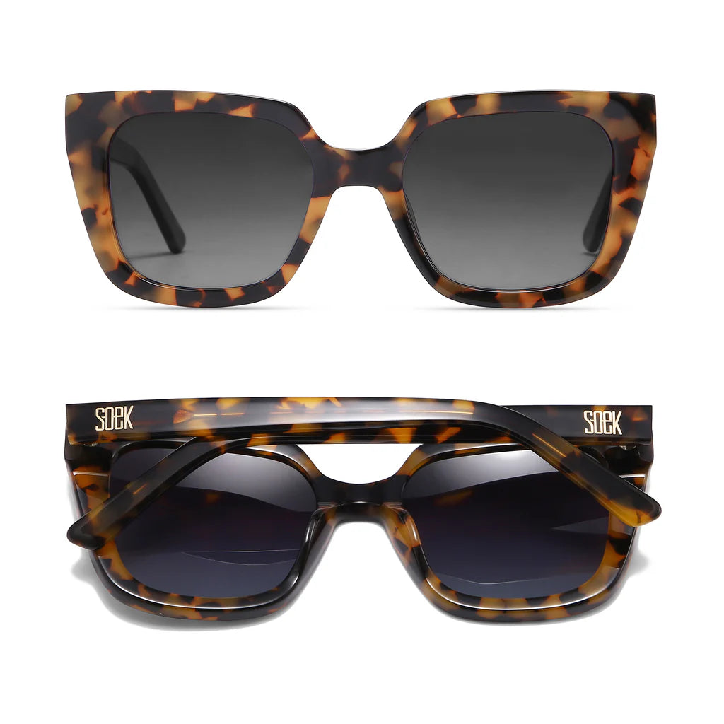 Harper Honey Tort | Bio Acetate Tortoise Frame l Brown Graduated Polarised Lens