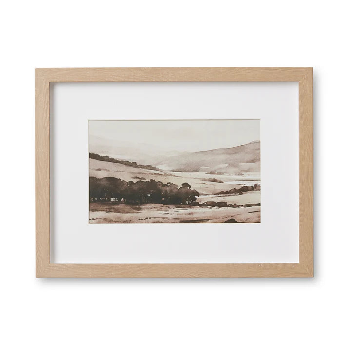 Valley Sepia Framed Artwork