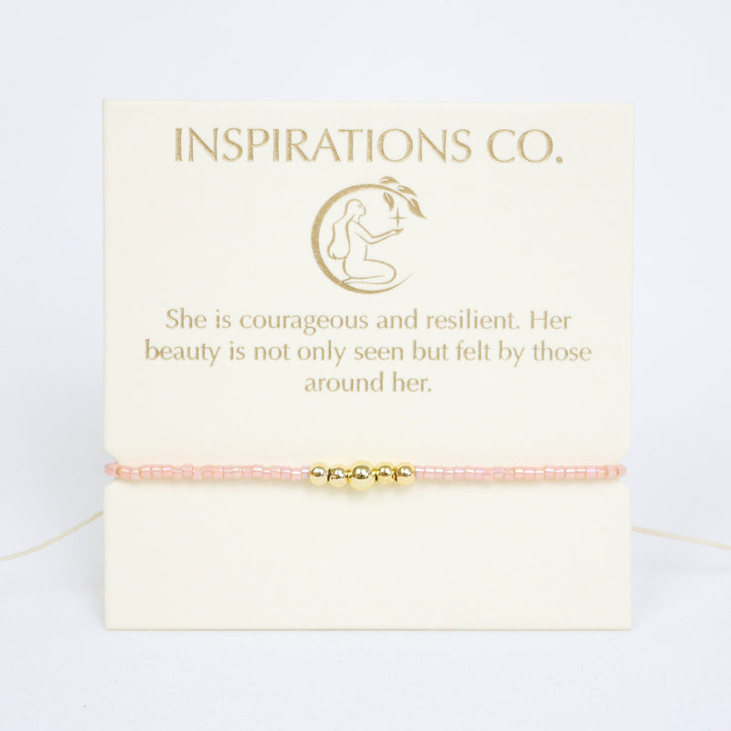 Inspiration Bracelet Courageous and Resilient