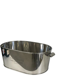 Oval Stainless Bucket Logo