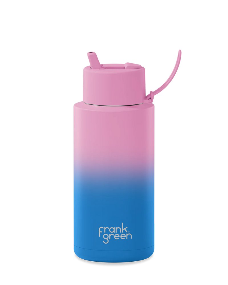 Limited Edition Gradient Ceramic Reusable Bottle | 34oz 1000ml ( 1 Litre)