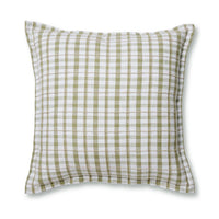 Bolton Green/Beige Woven Cushion