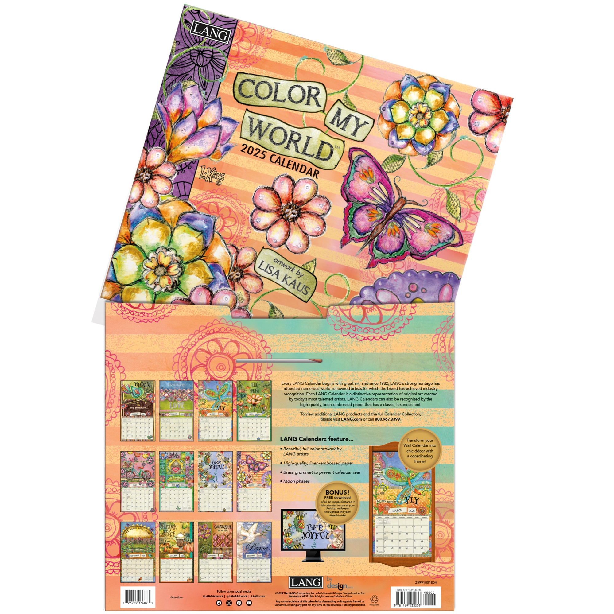 Color My World 2025 Wall Calendar Whatever Mudgee