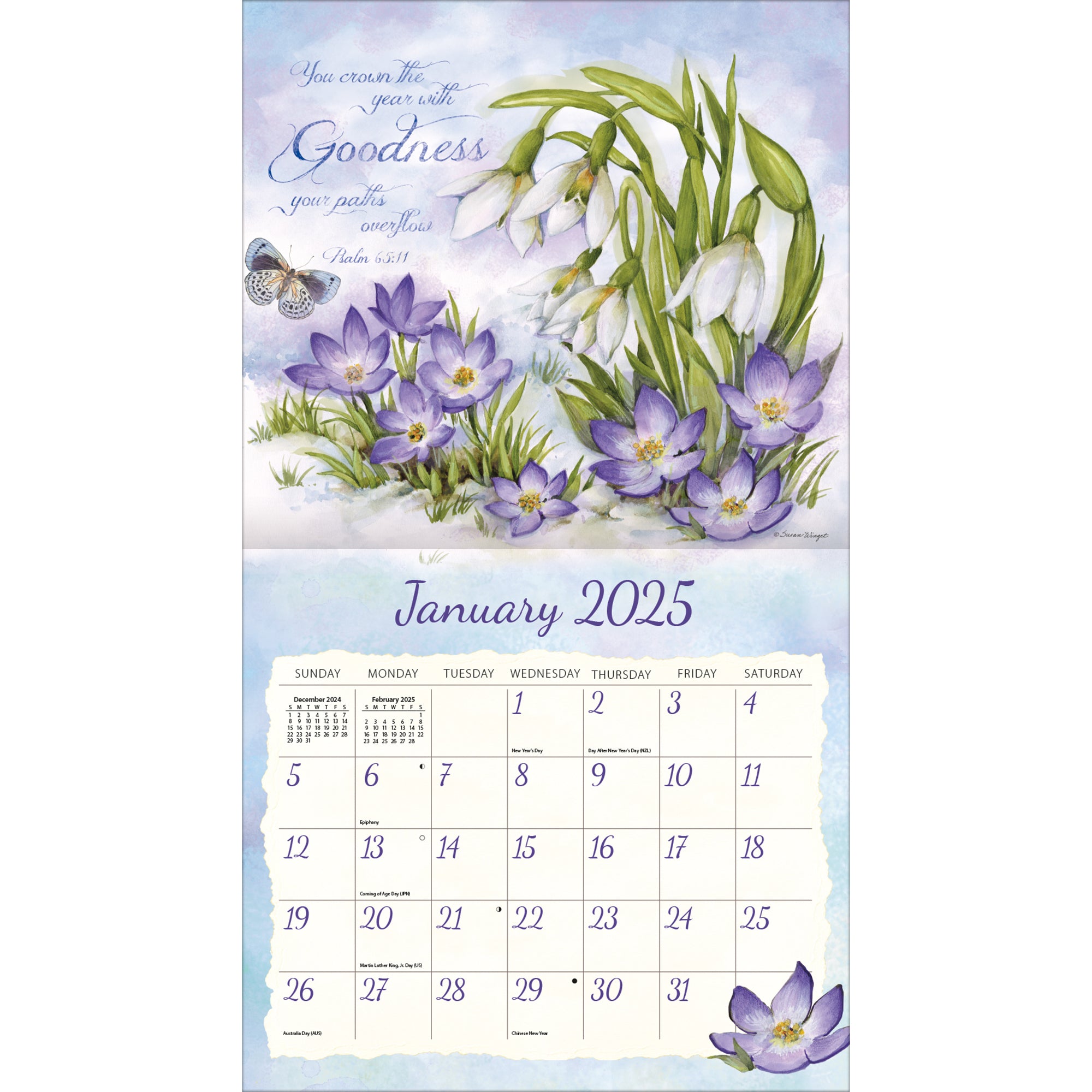 Nature's Grace 2025 | Wall Calendar