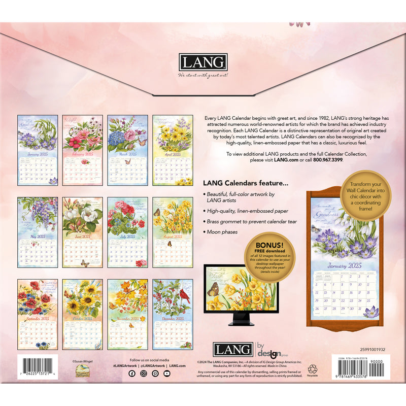 Nature's Grace 2025 | Wall Calendar