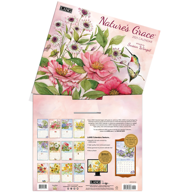 Nature's Grace 2025 | Wall Calendar