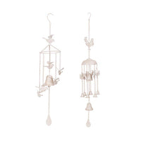 Wind Chime Cast Iron White