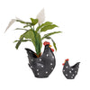 Chicken Planter Black & White