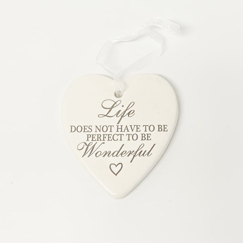 Ceramic Heart with Quote