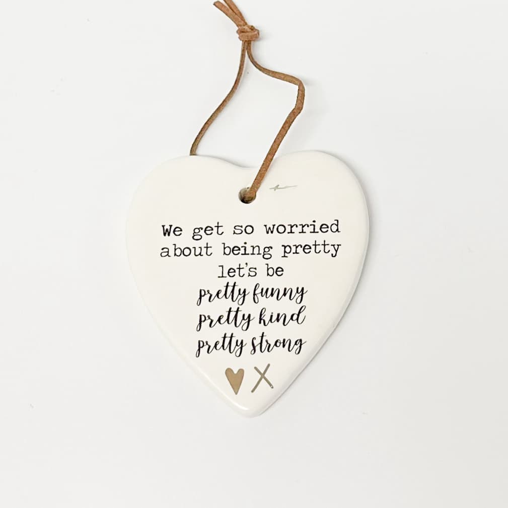 Ceramic Heart with Quote