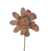 Metal Rust Flower Stake