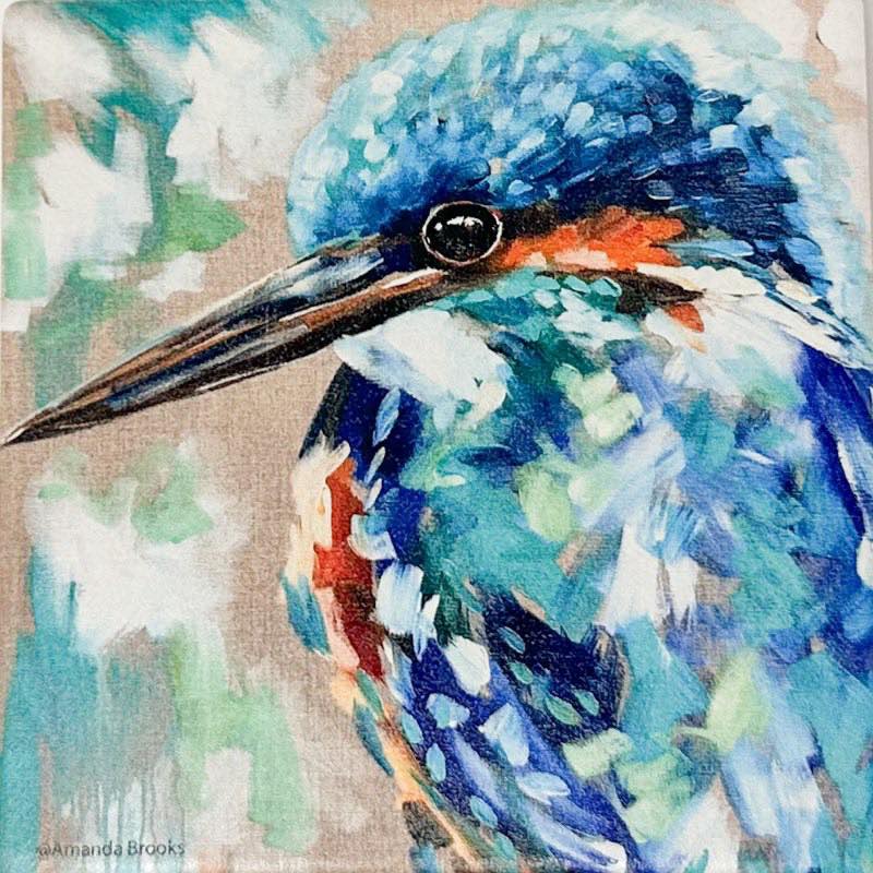 Bird Art By Amanda Brooks | Stone Drink Coaster Collection