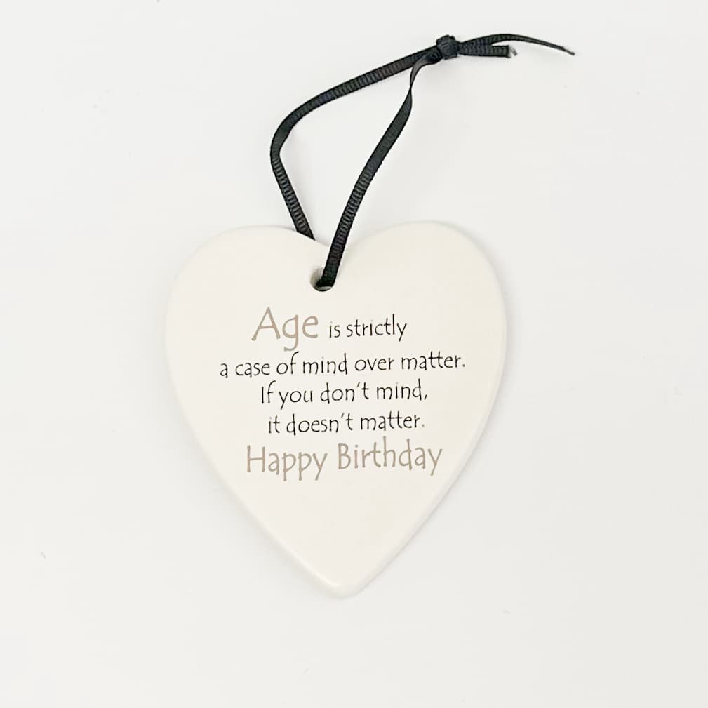 Ceramic Heart with Quote