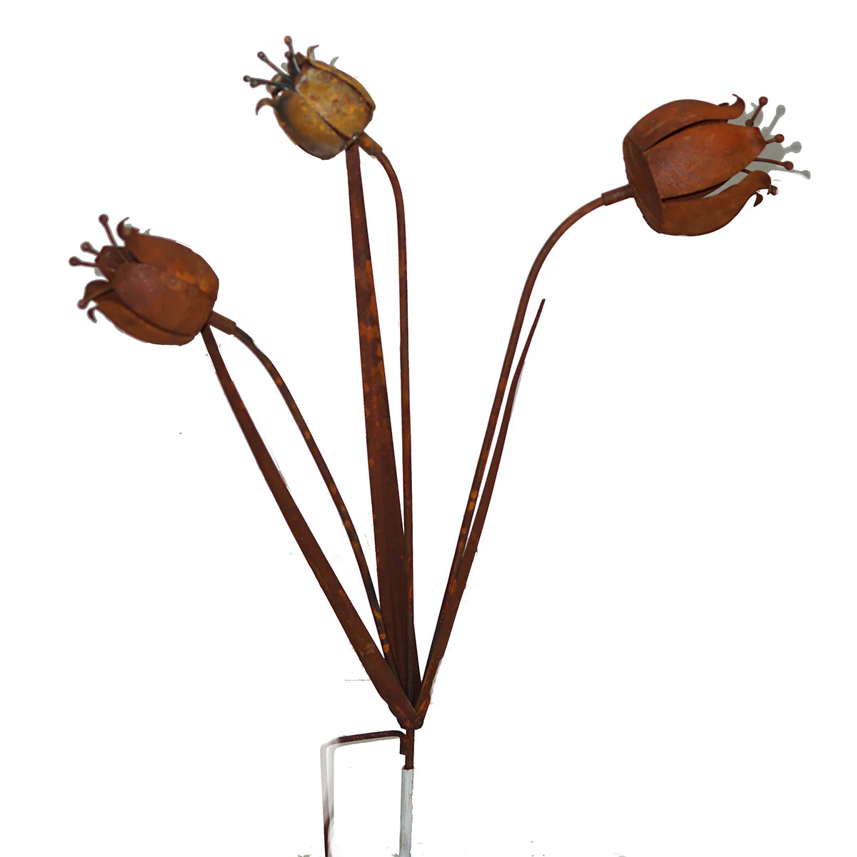 Trio Bud Rust Flower stake