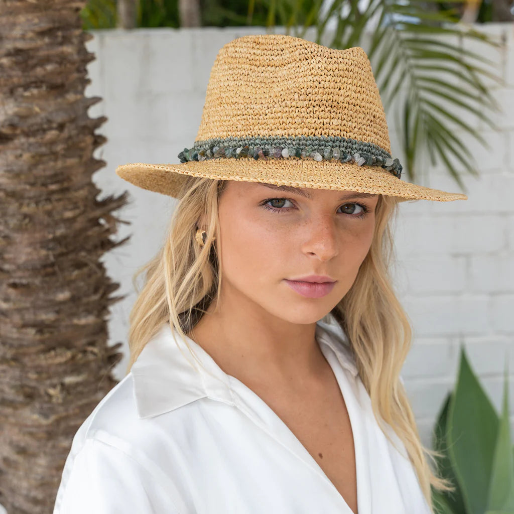 Christine Raffia Fedora