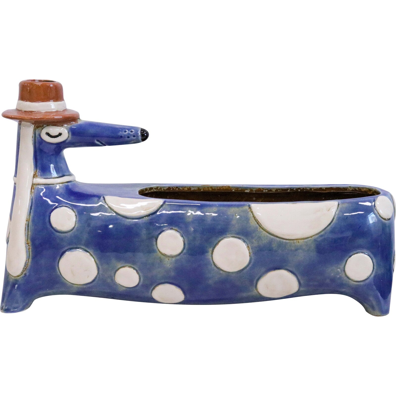 Planter Pierre Dachshund Blue