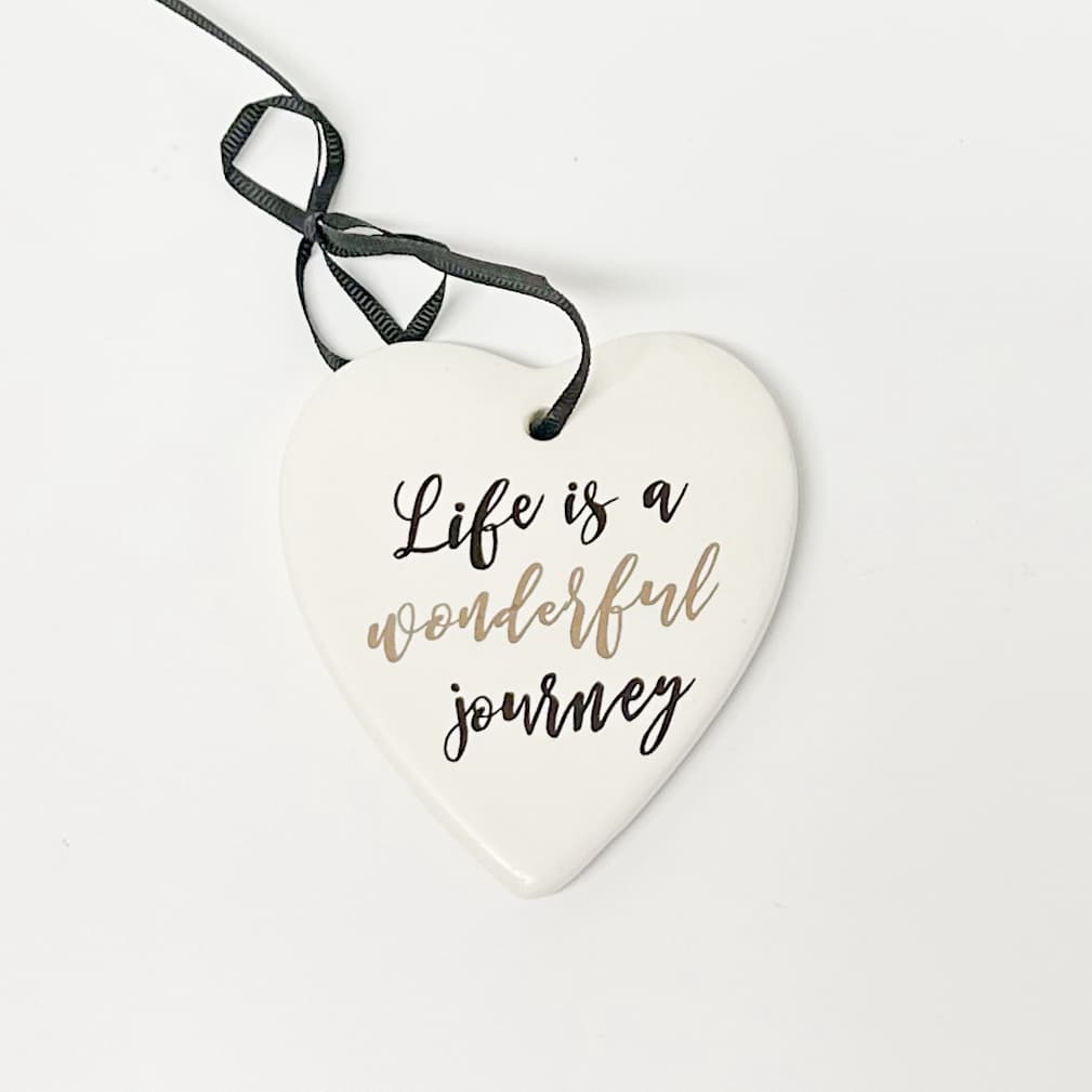 Ceramic Heart with Quote