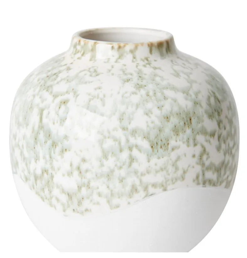 Alameda Vase | Green/White