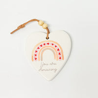 Ceramic Heart with Quote