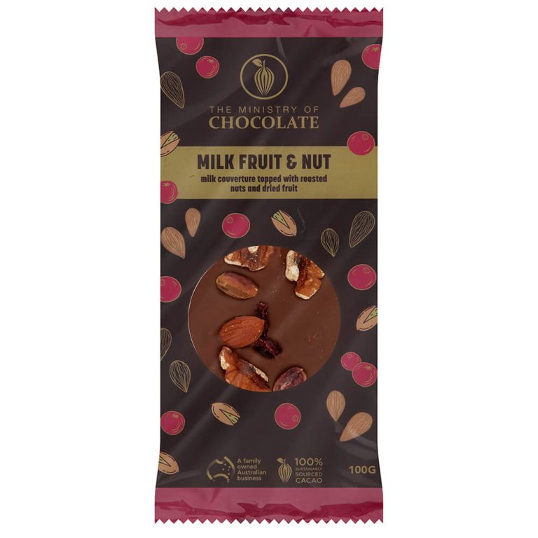 Milk Fruit & Nut | 100g Chocolate Bar