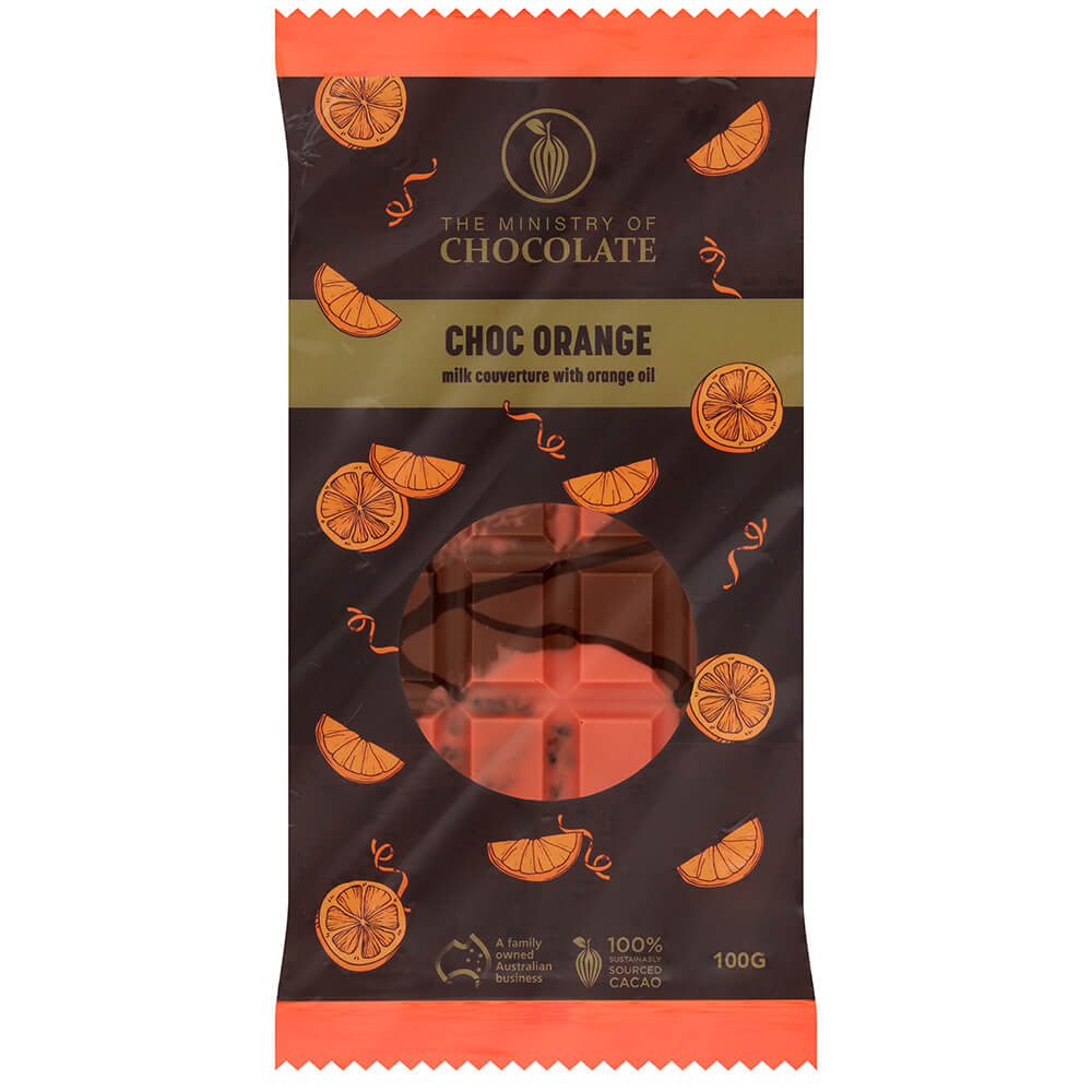 Choc Orange | 100g Milk Chocolate Bar