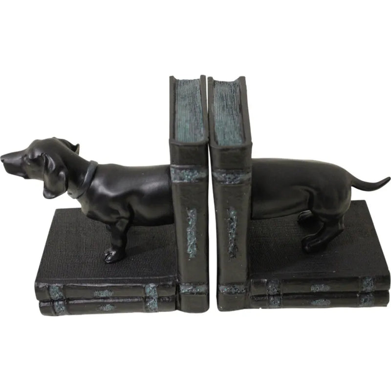 Bookends Daschound Dog