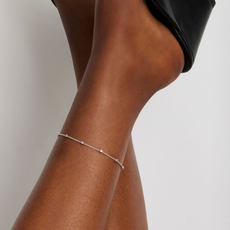 Birdsong Chain Anklet | Sterling Silver