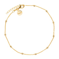 Birdsong Chain Anklet | Yellow Gold