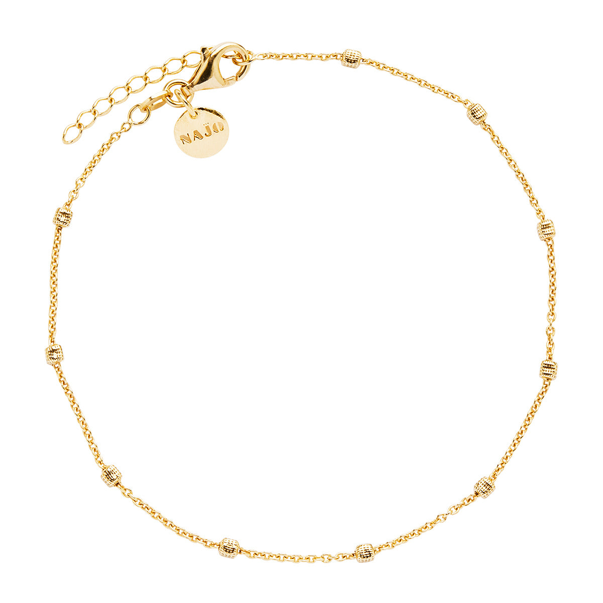 Birdsong Chain Anklet | Yellow Gold