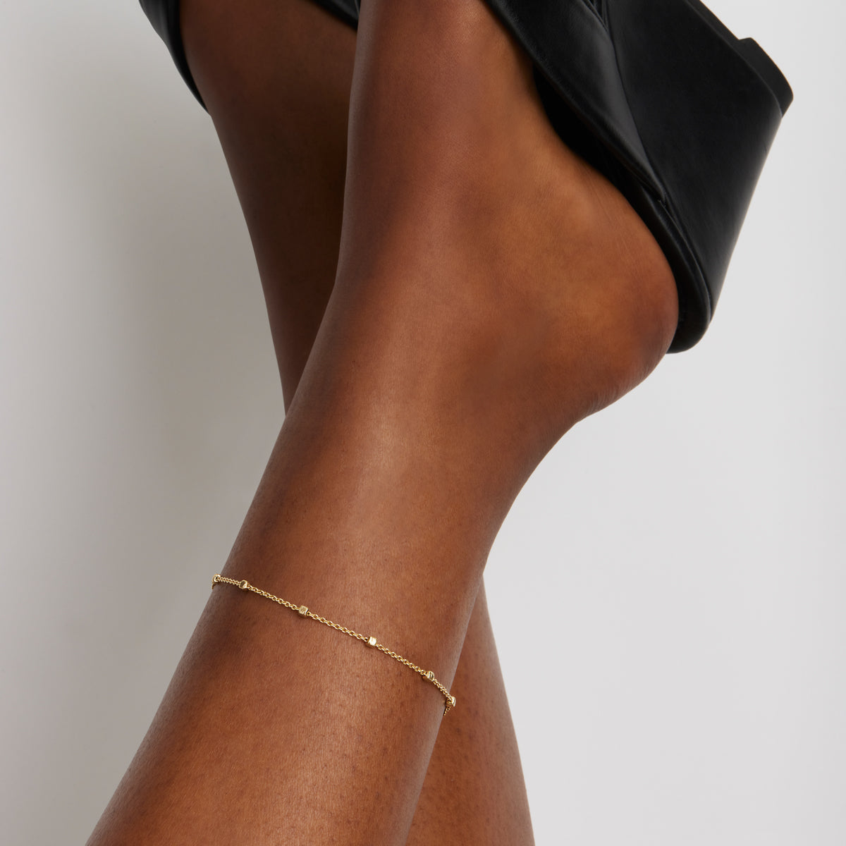 Birdsong Chain Anklet | Yellow Gold