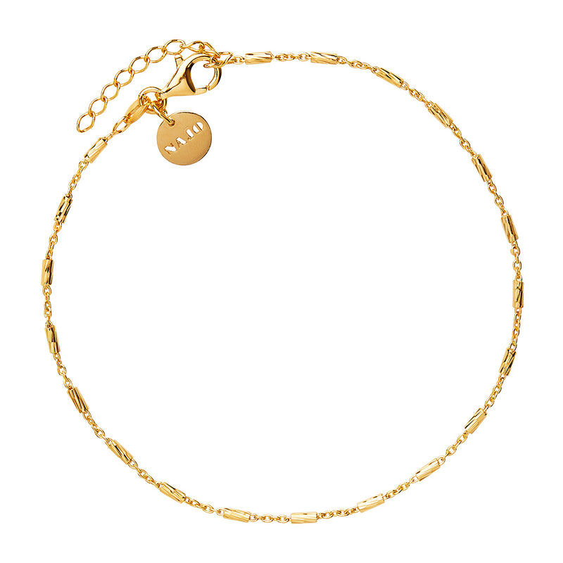 Equilibrium Chain Anklet | Yellow Gold