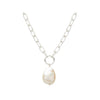 Aphrodite Goddess Pearl Drop Necklace | Sterling Silver