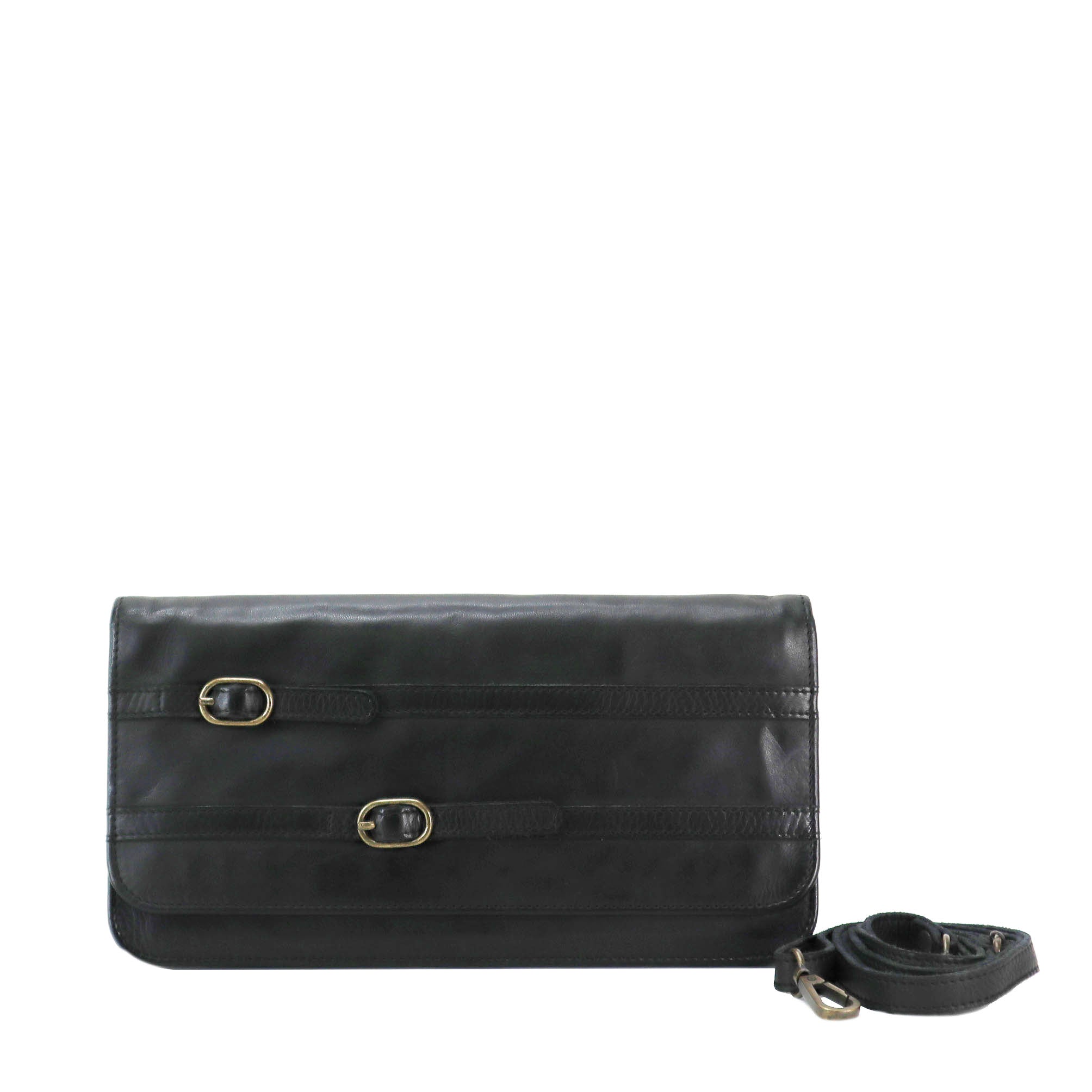 Aleks Leather Clutch | Black