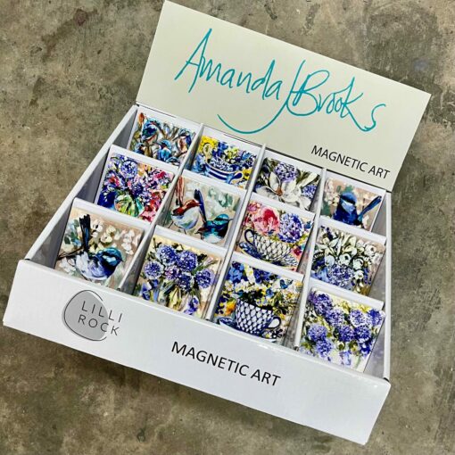 Fridge Magnets By Amanda Brooks | Magentic Blues