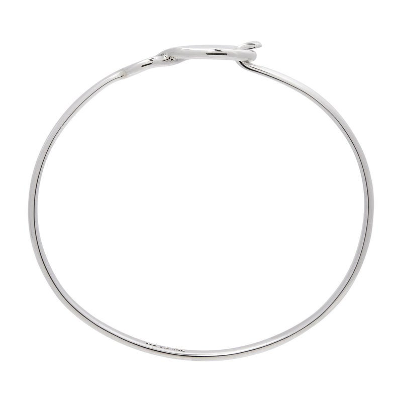 Infinity Silver Tension Bangle (60mm)