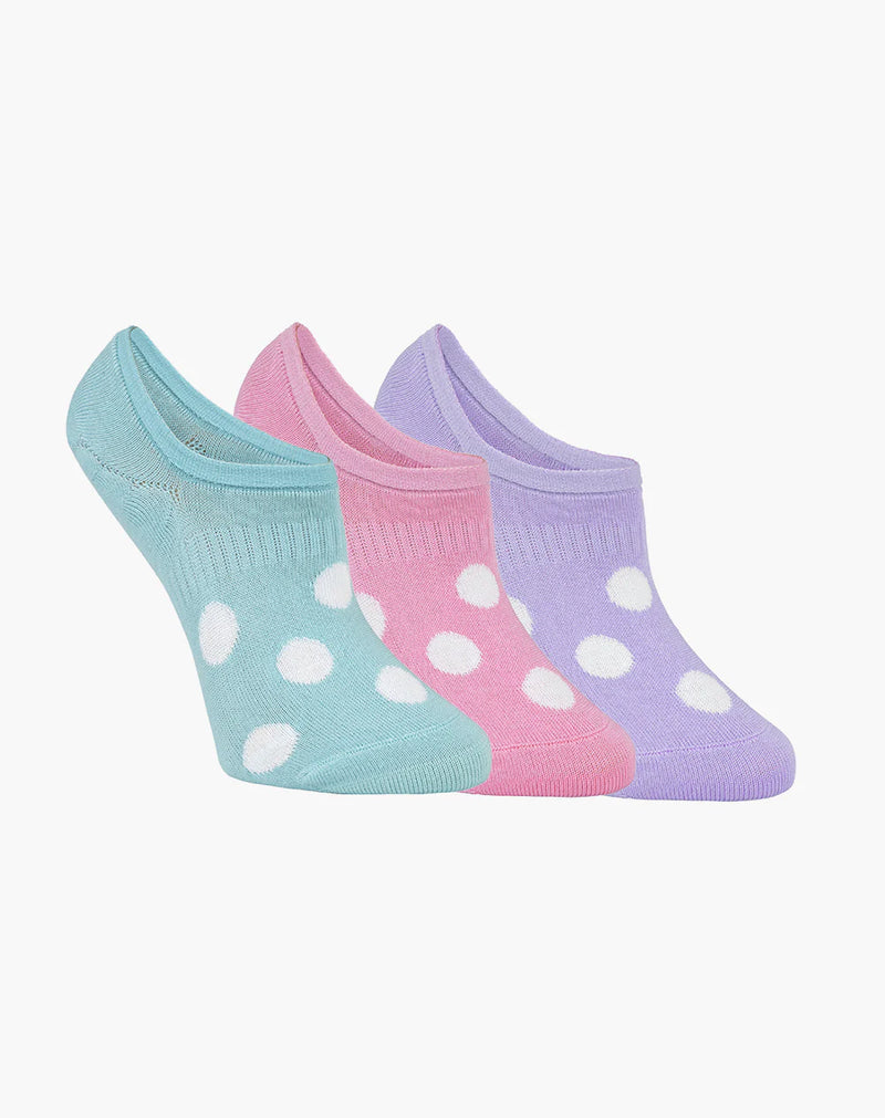 Spots | 3pk Womens Bamboo Secret Socks