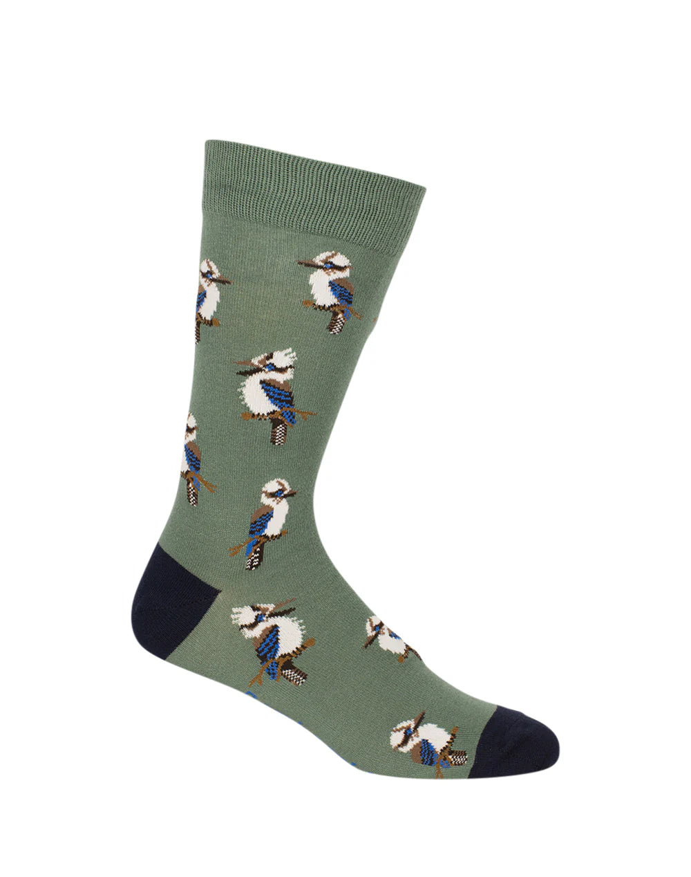 Kookaburra Khaki | Mens Bamboo Socks