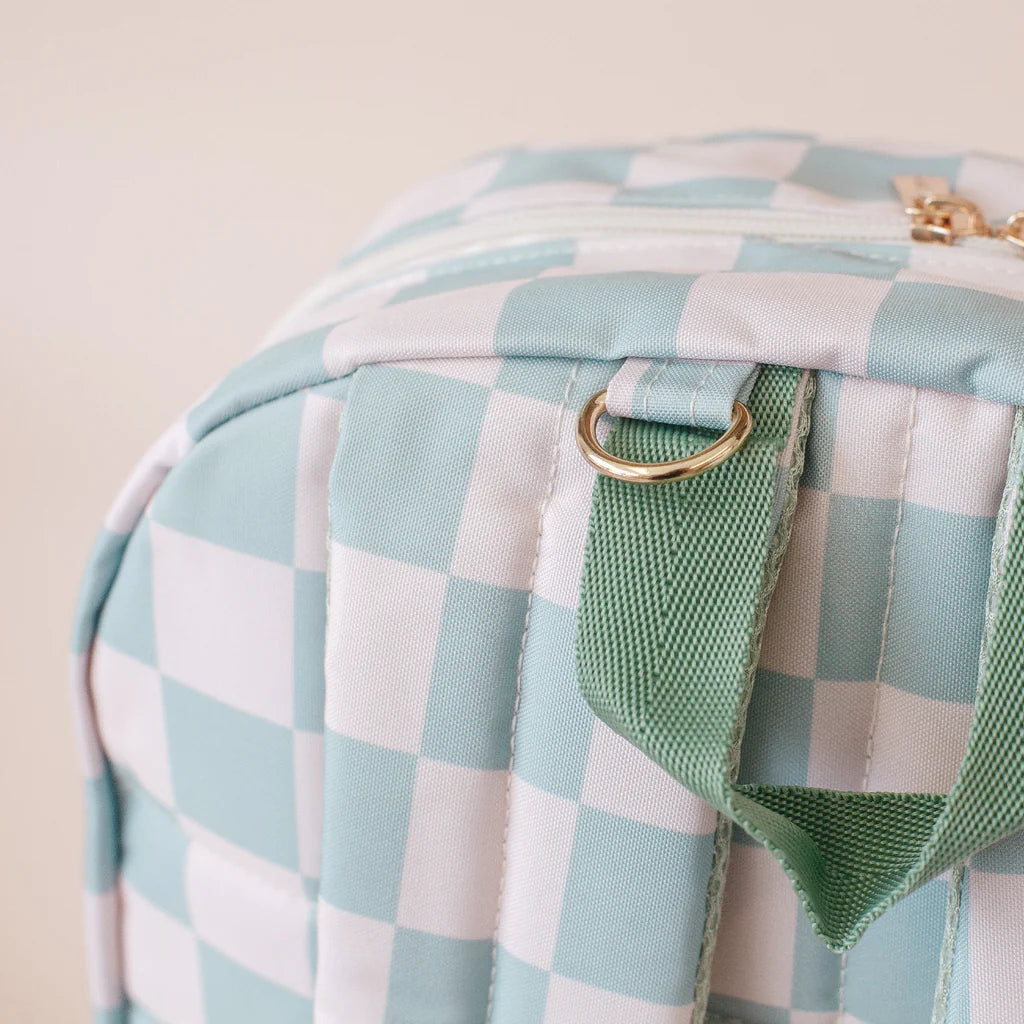 Sage Check Backpack