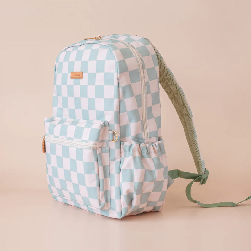 Sage Check Backpack